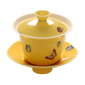 Hand Crafted Butterfly Gaiwan