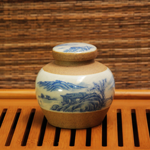Shan Shui Tea Jar